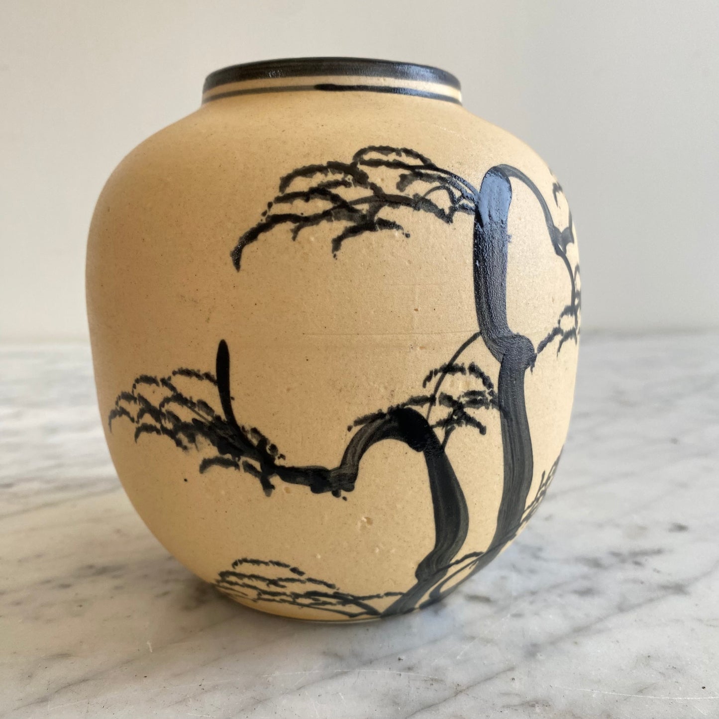 Vintage Japanese Pottery Vase