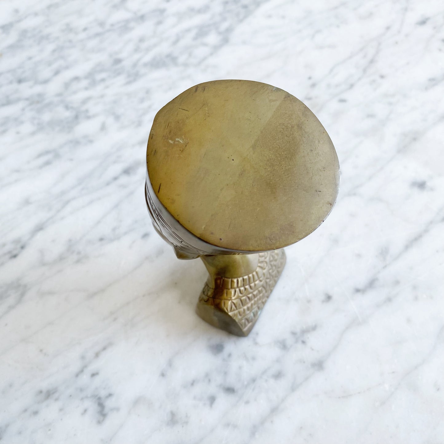 Vintage Brass Egyptian Bust