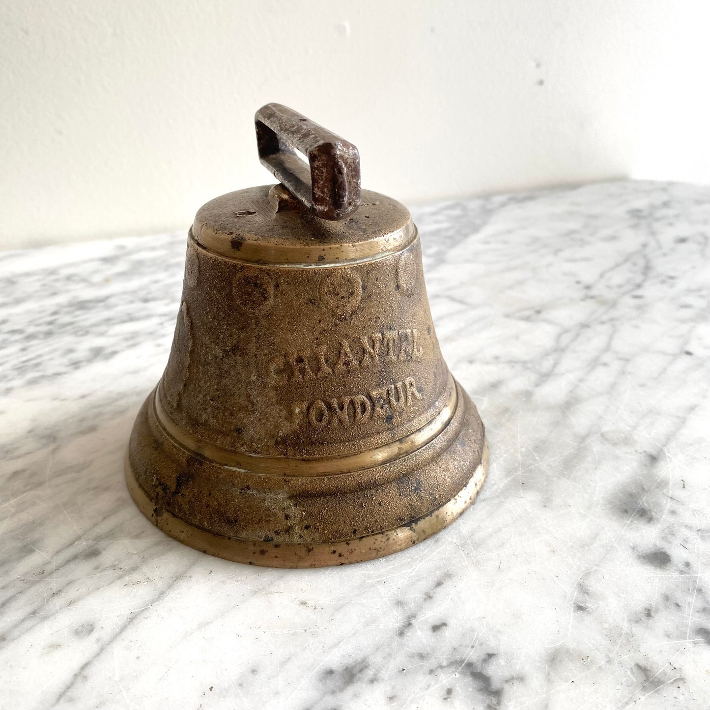 Large Antique Swiss Brass Bell