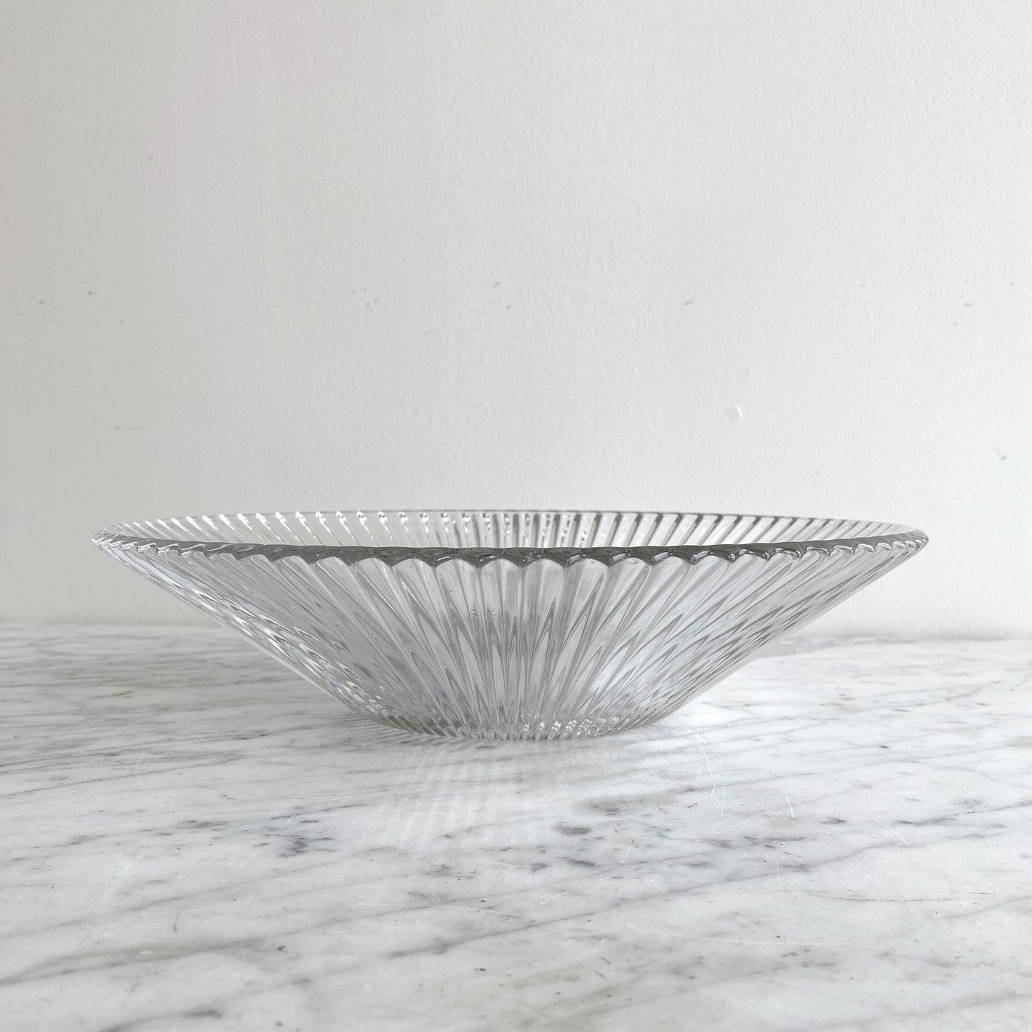 Vintage "Starburst" Glass Serving Bowl, 12”
