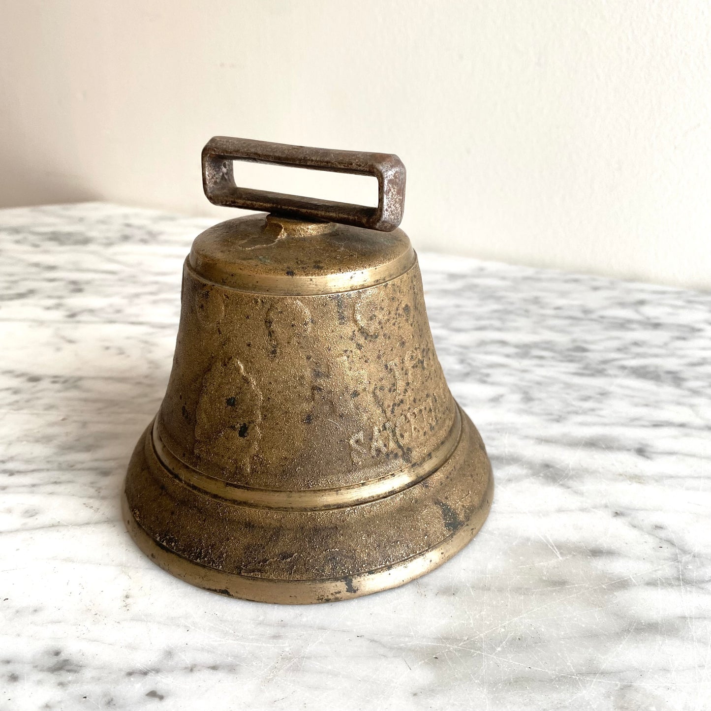Large Antique Swiss Brass Bell