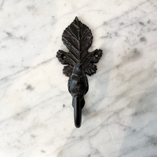 Found Bird + Leaf Hook