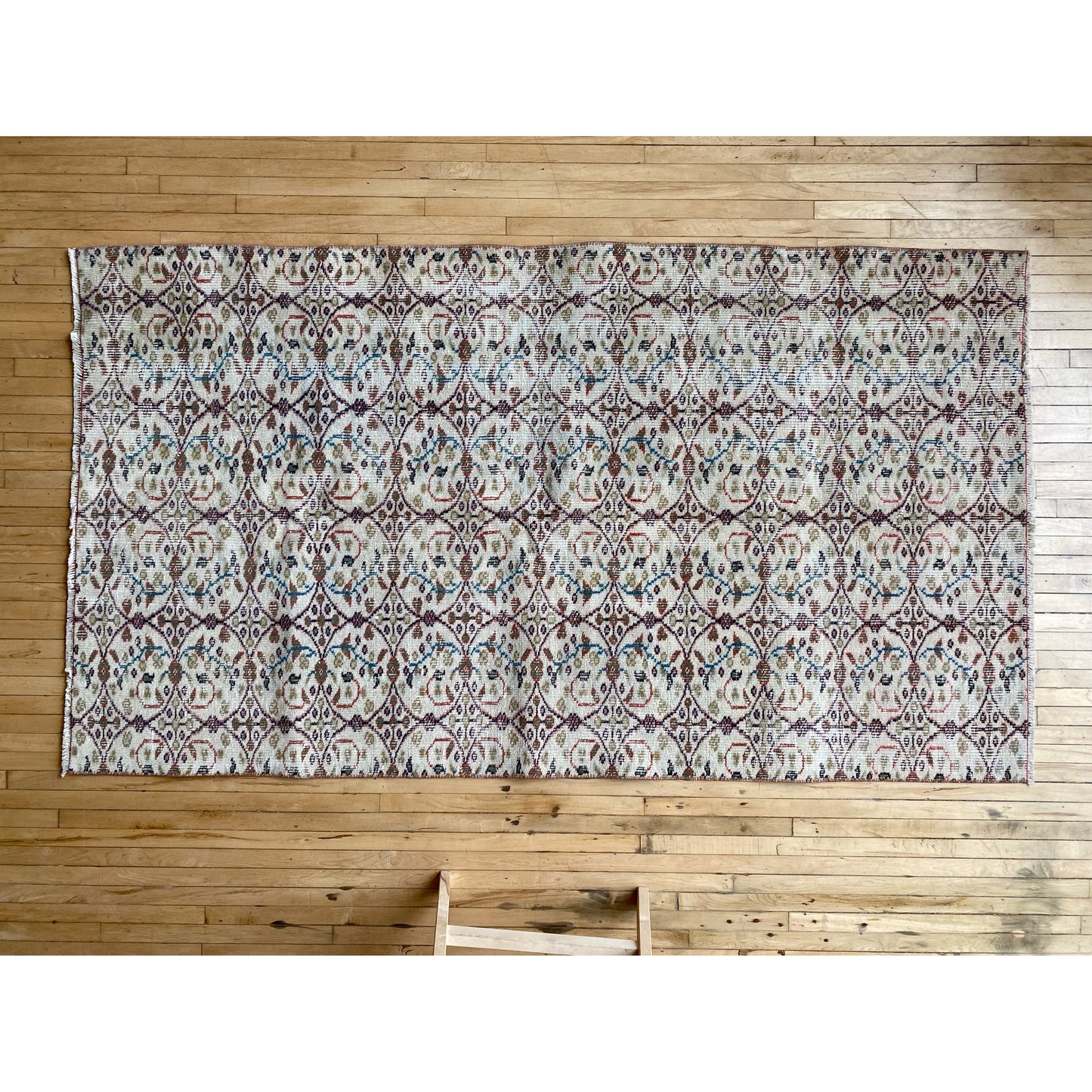"CELINE" Vintage Hand-knotted Rug (3’7” x 6’6”)
