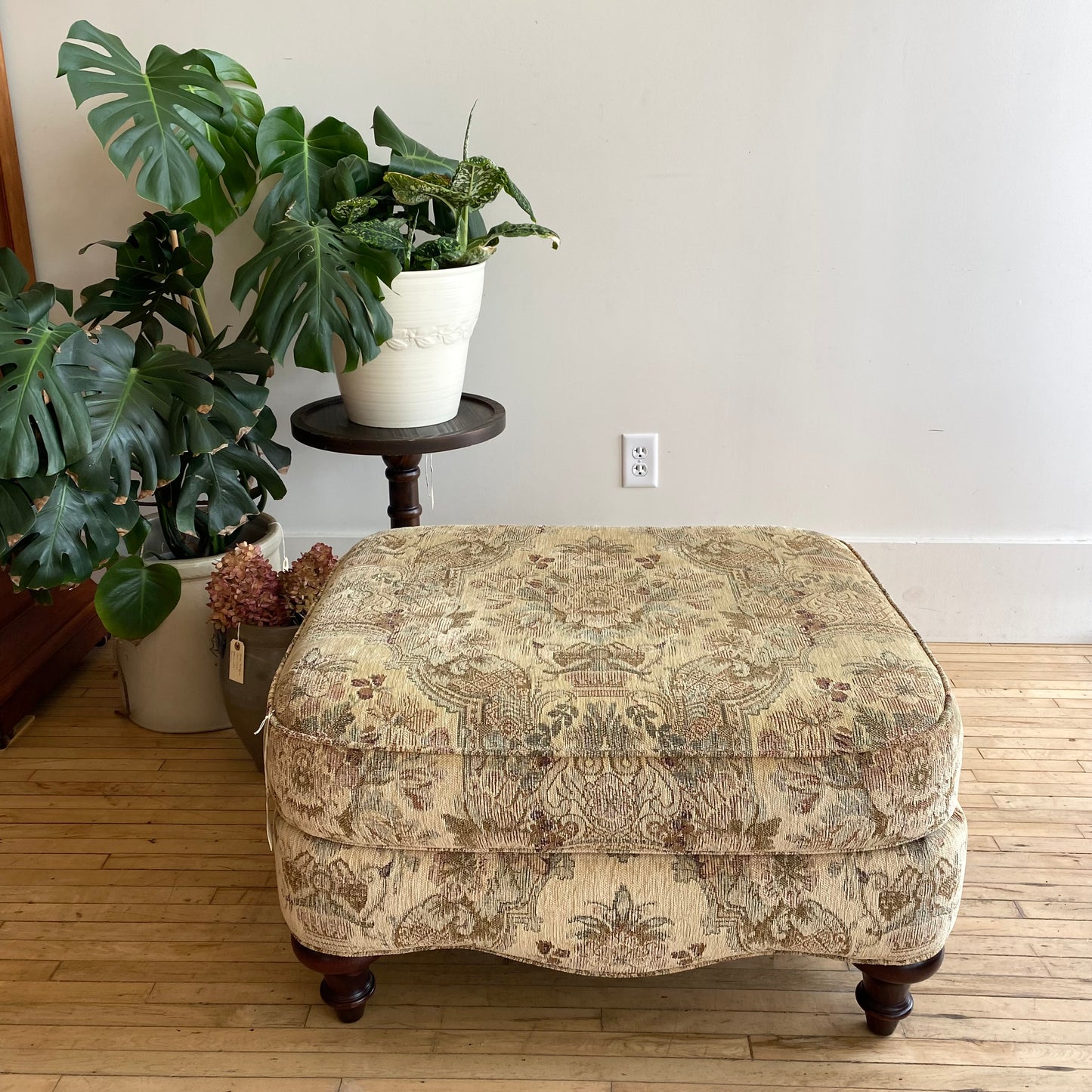 Found Upholstered Ottoman