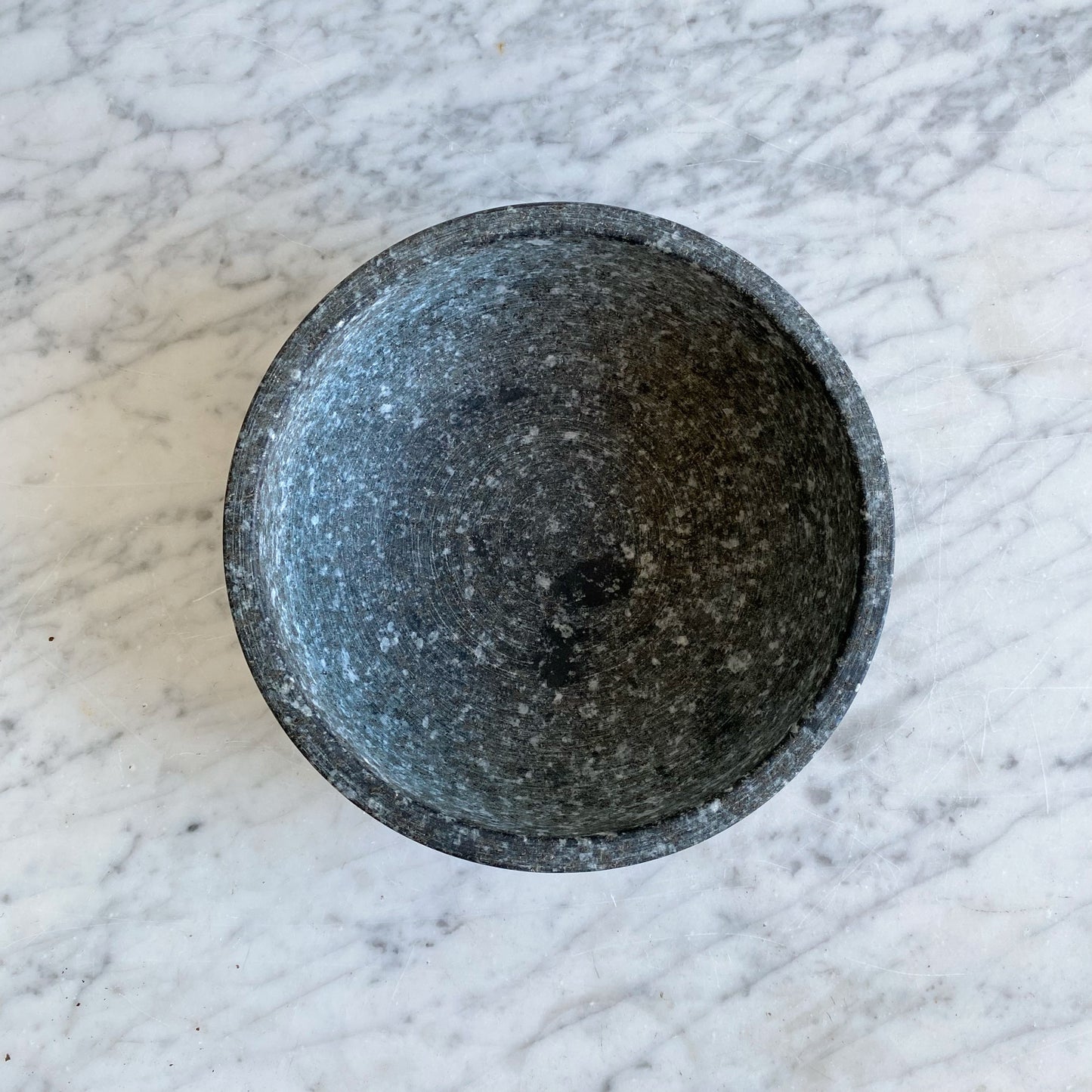 Large Turned Stone Bowl, 8”