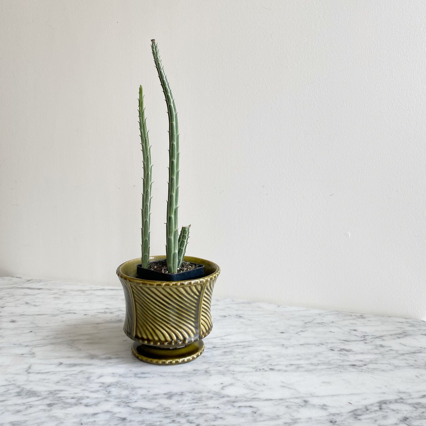 Vintage Ceramic Green Planter