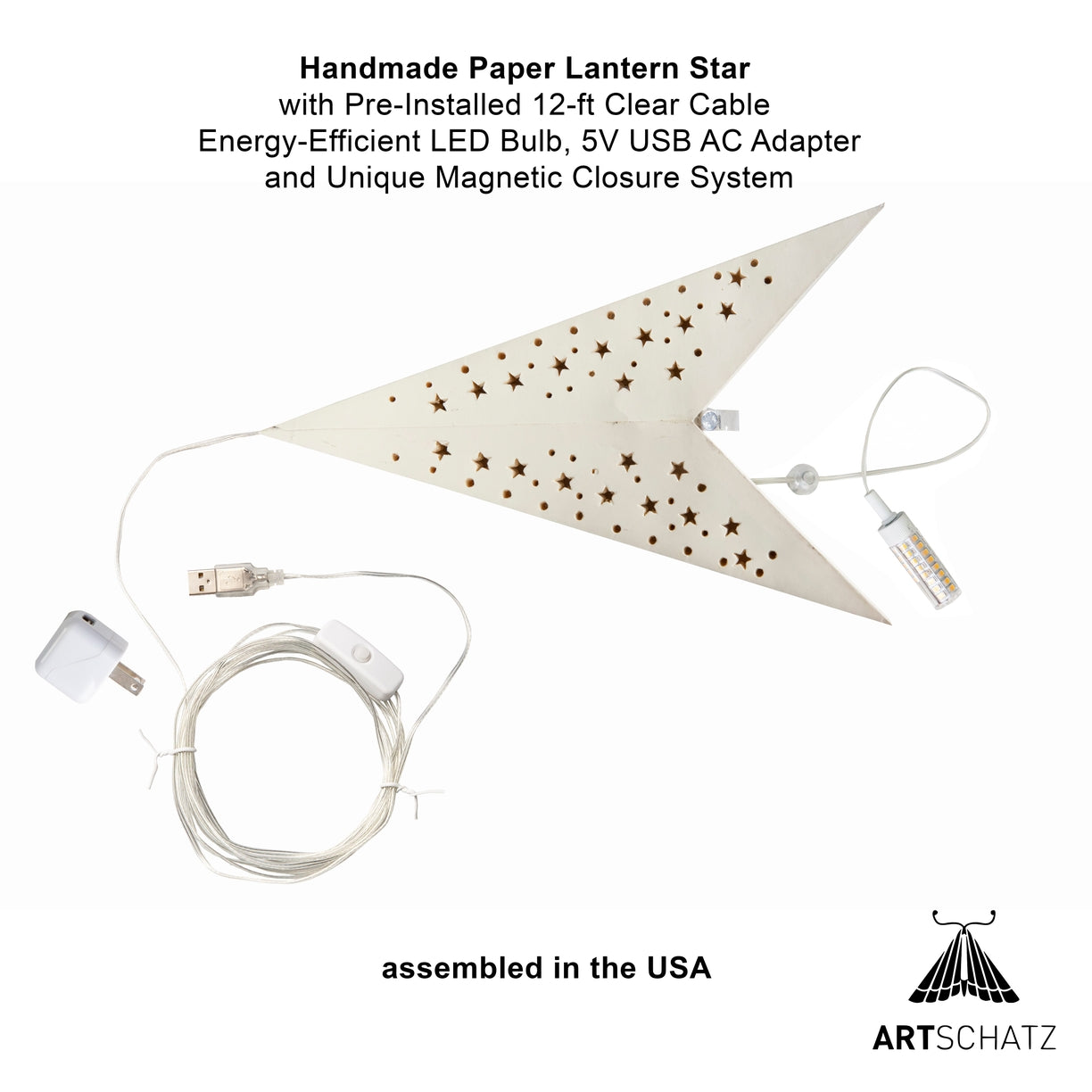 10% OFF: Cream 9-Point Twinkle Star, 25"