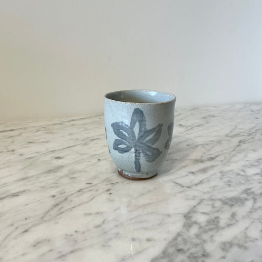 Found Ceramic Cup w/Floral Design