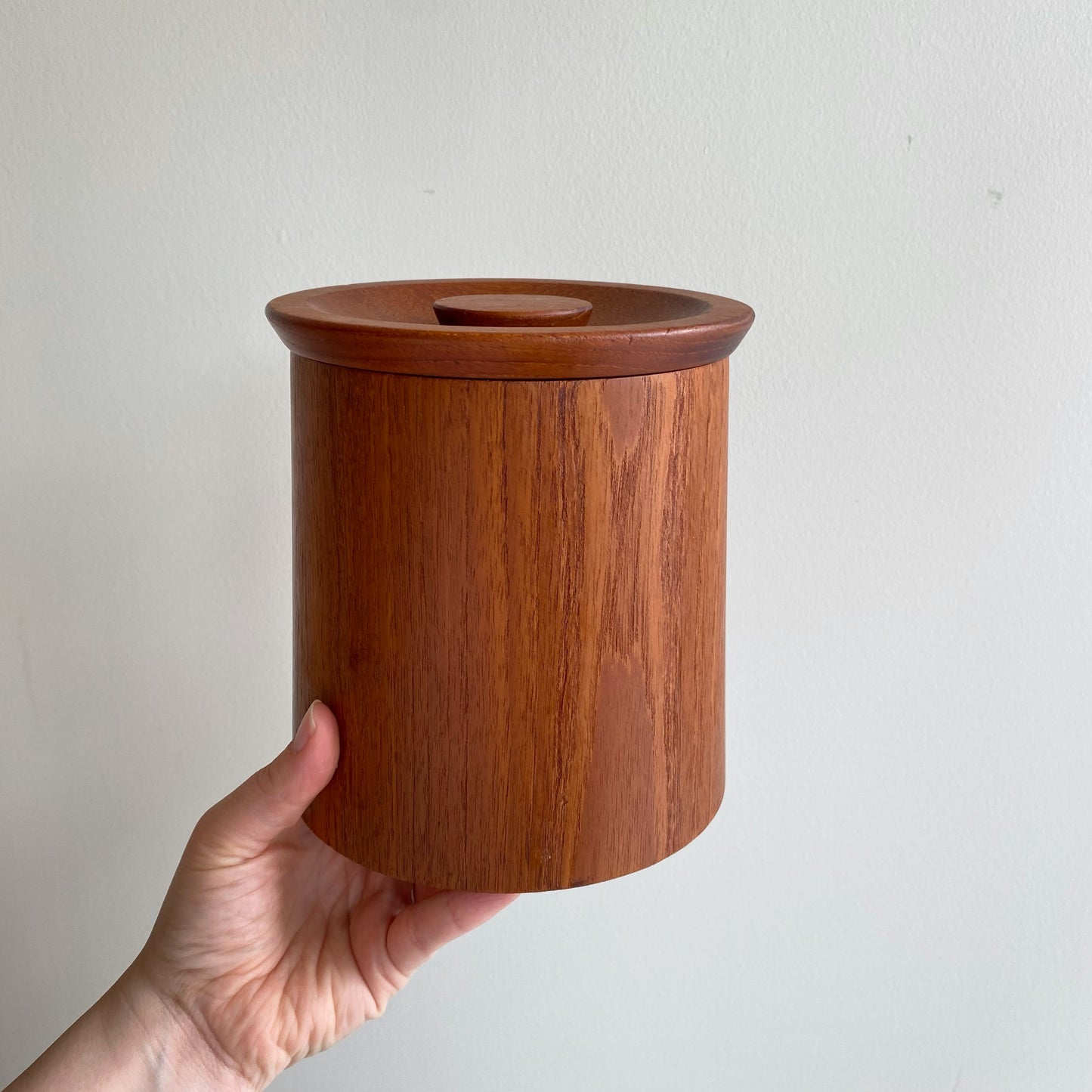 Set of 4 Vintage Mid-Century Teak Kitchen Containers
