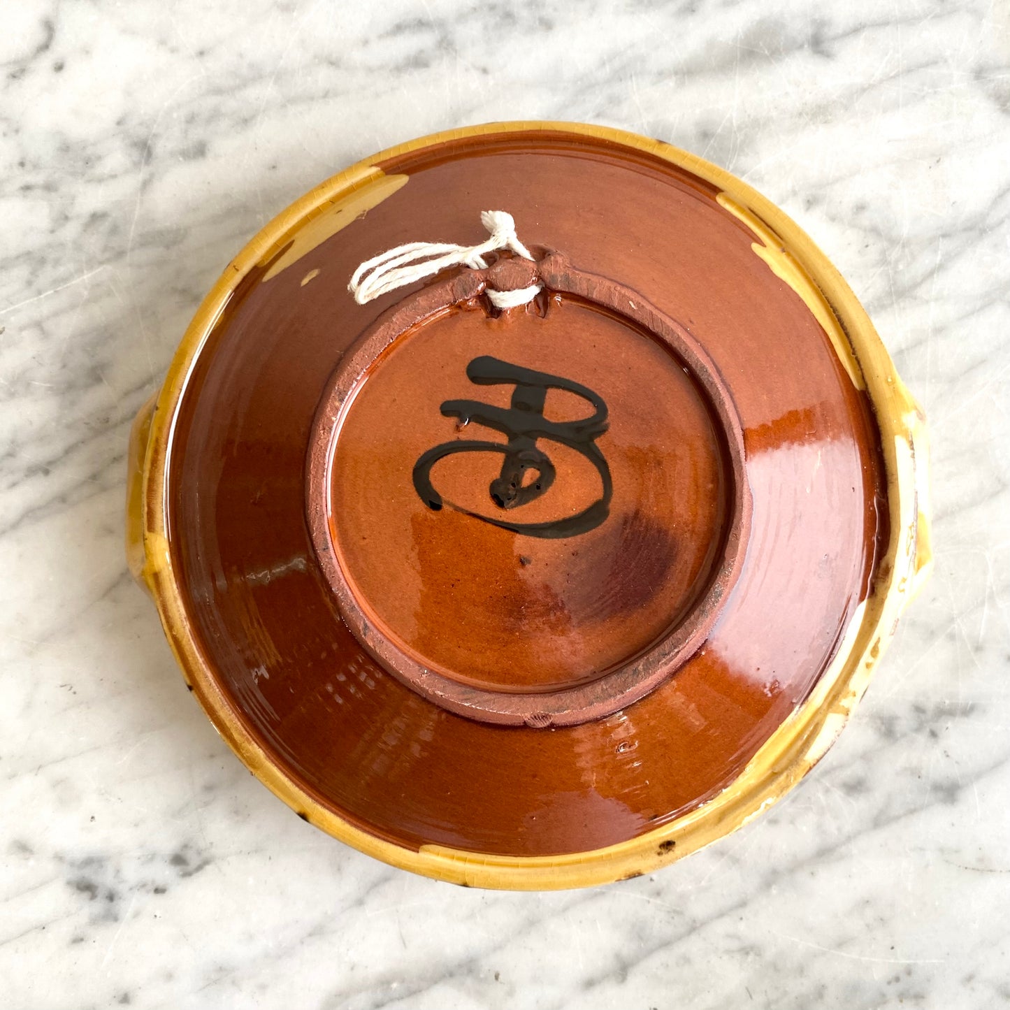 Vintage Hungarian Folk Art Bowl, 7"