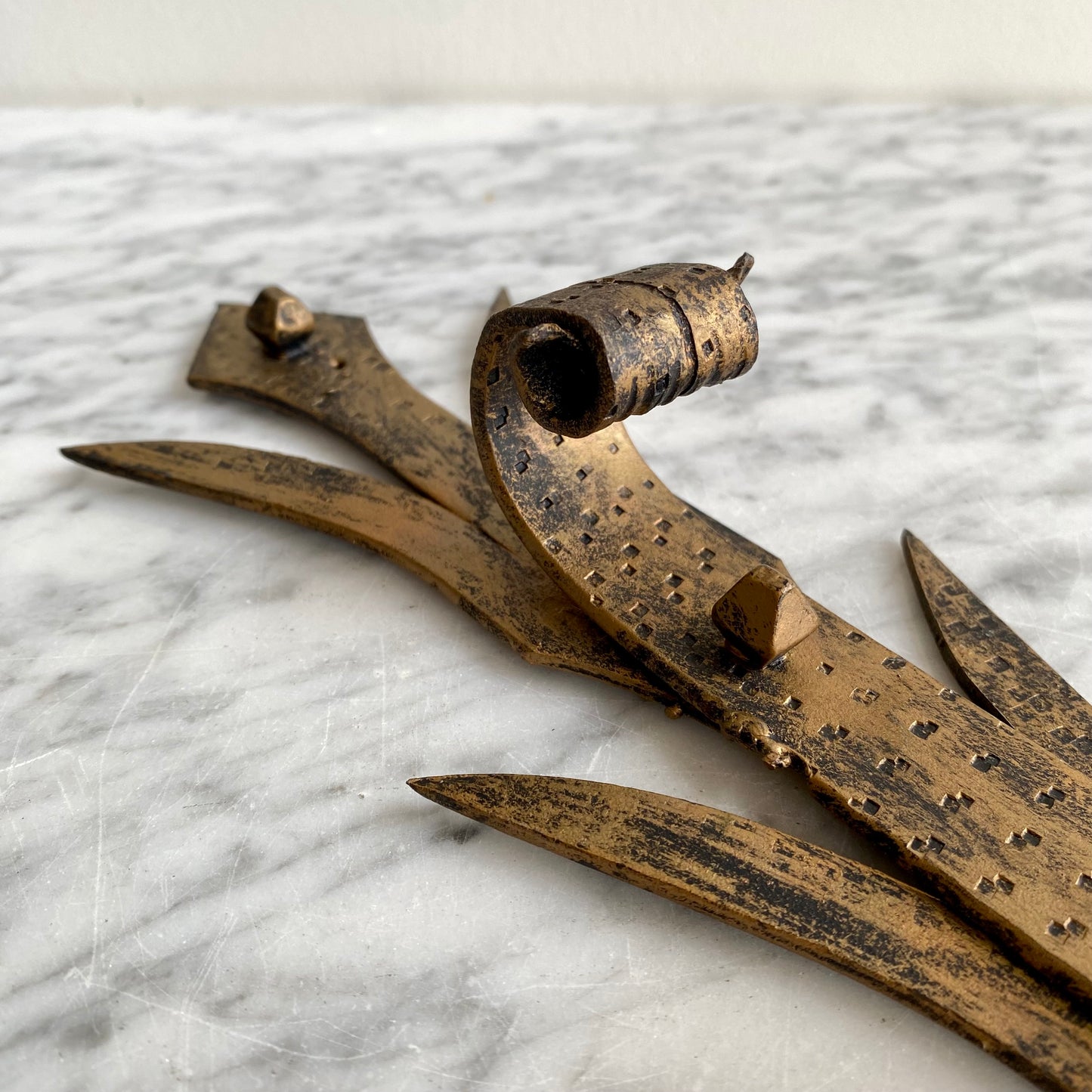Vintage Spanish Iron Candle Wall Sconce