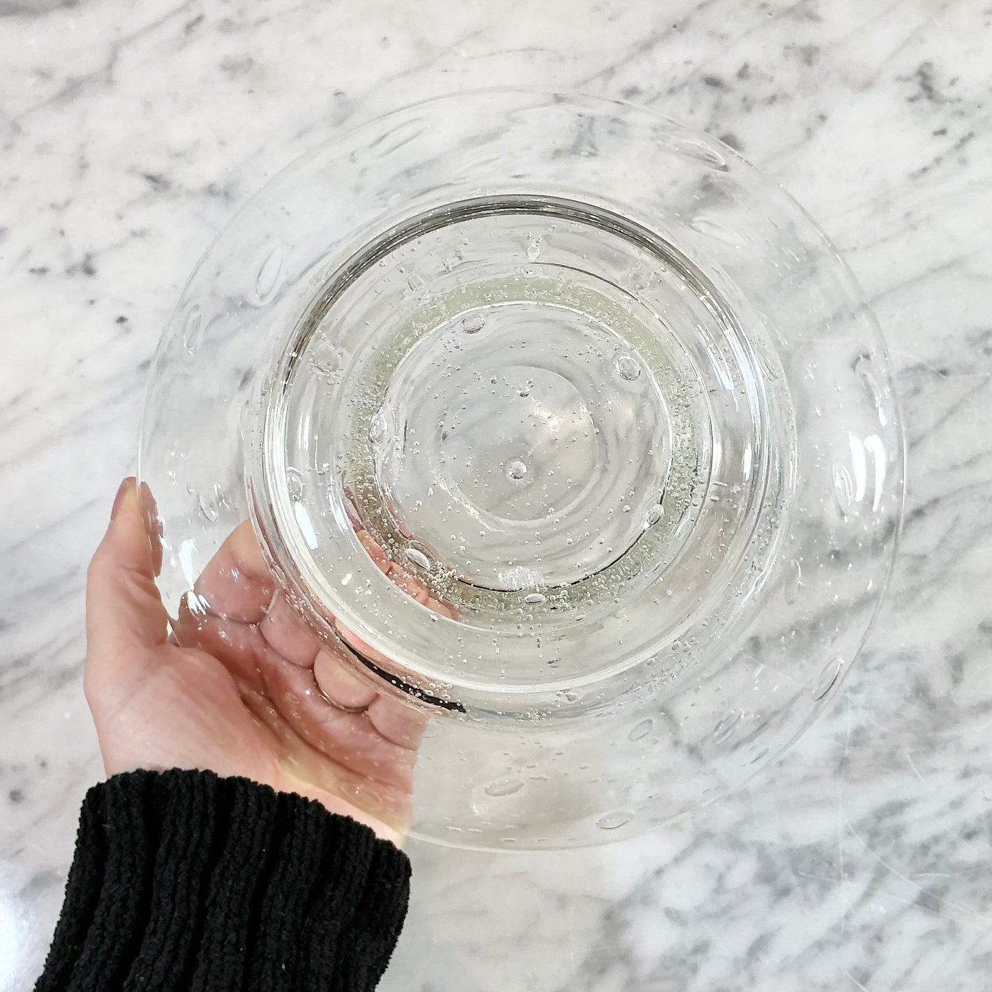 Vintage Glass Bubble Bowl