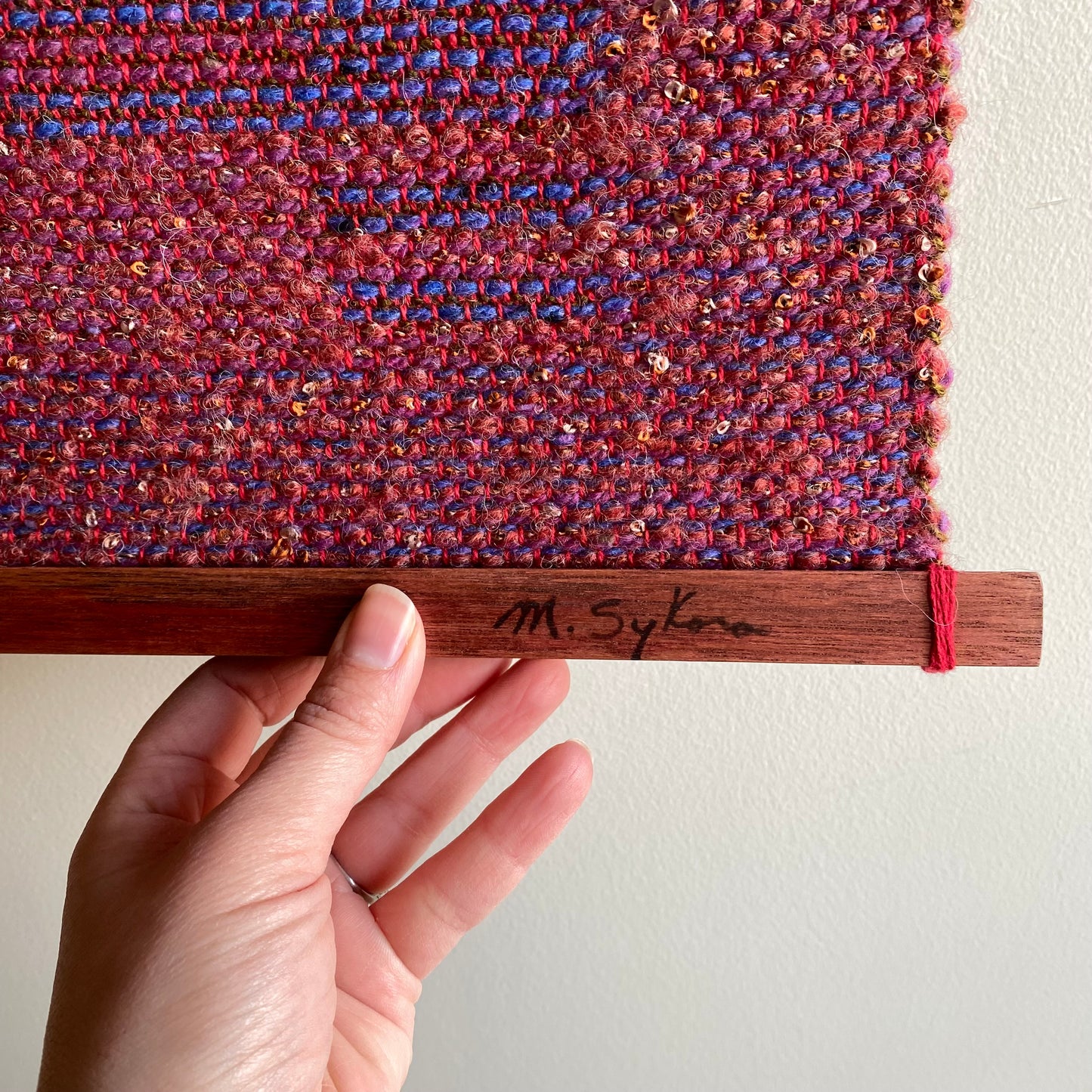 ON HOLD: Vintage Handmade Weaving / Wall Hanging / Textile Art
