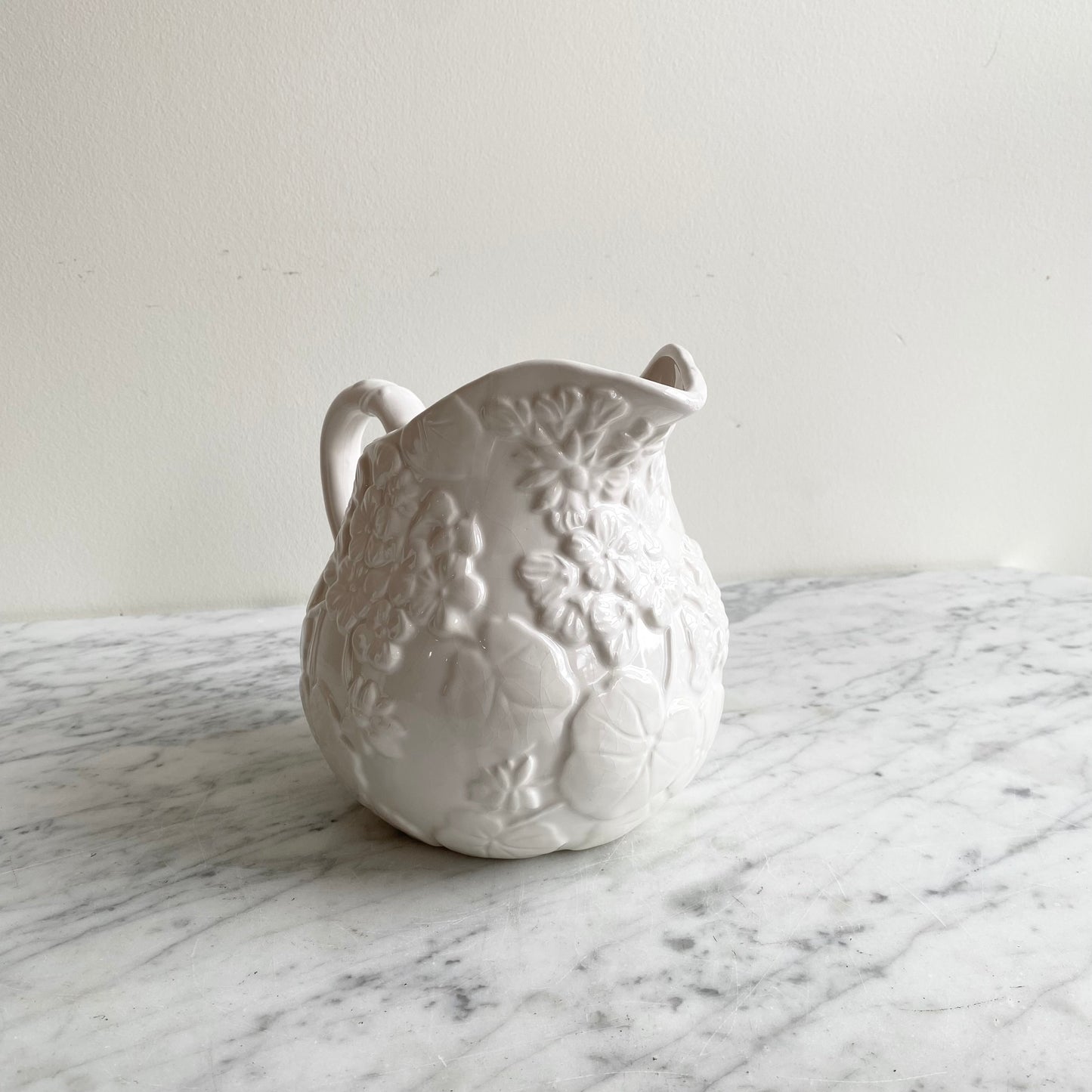 Vintage Ceramic Floral Pitcher