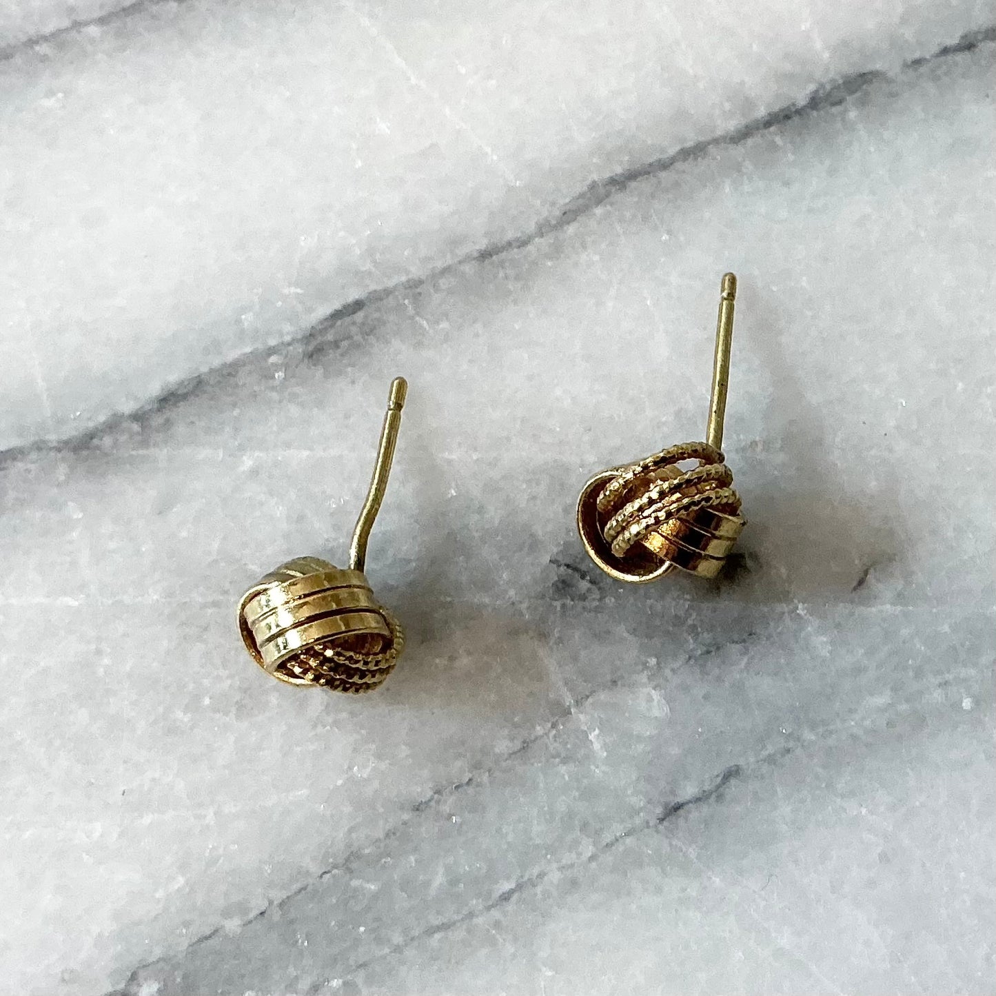 Vintage Golden Knot Earrings