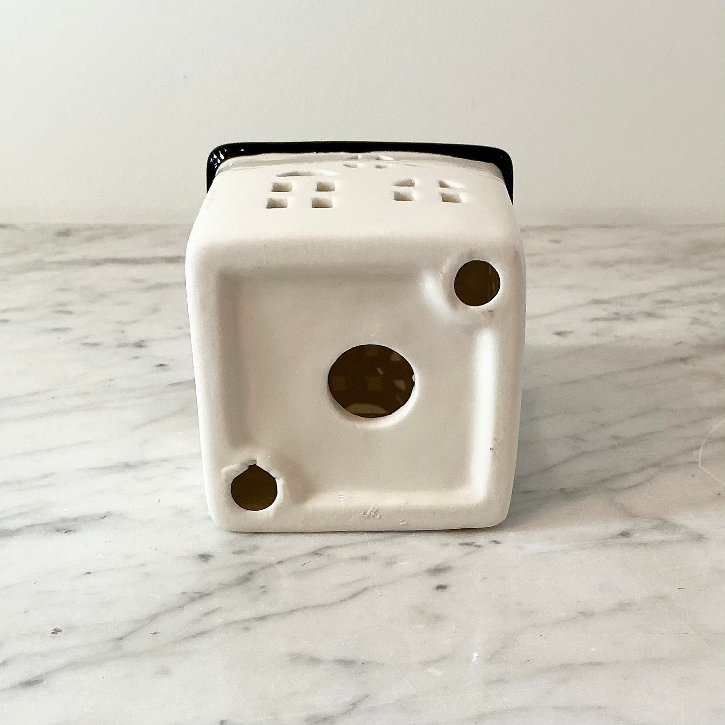 Vintage Black + White Ceramic House