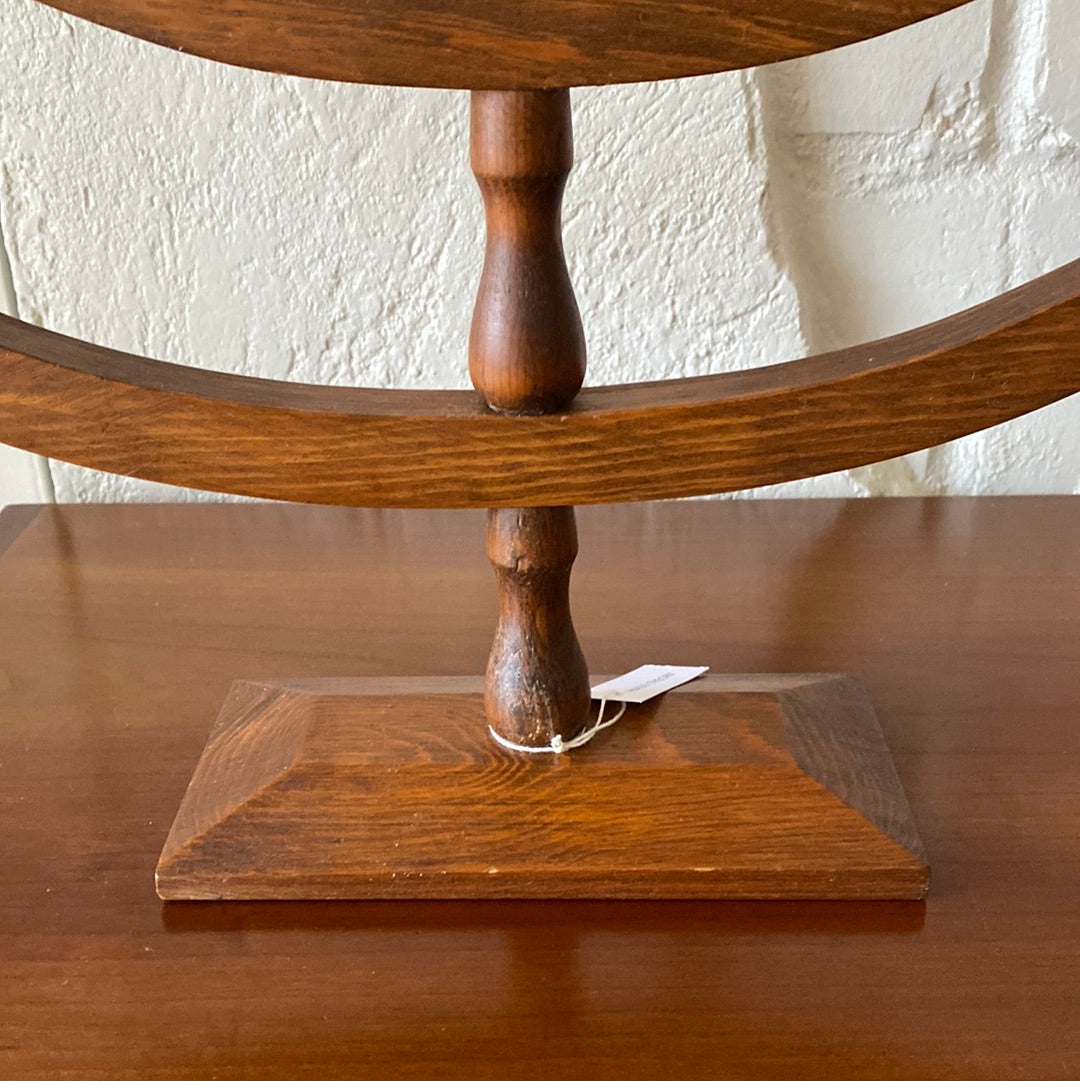 Vintage XL Wooden Candelabra, 24"