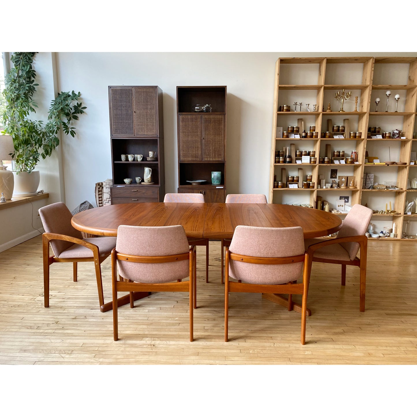 S/6 Teak Danish Modern Dining Chairs by Kai Kristiansen, produced by KS Mobler
