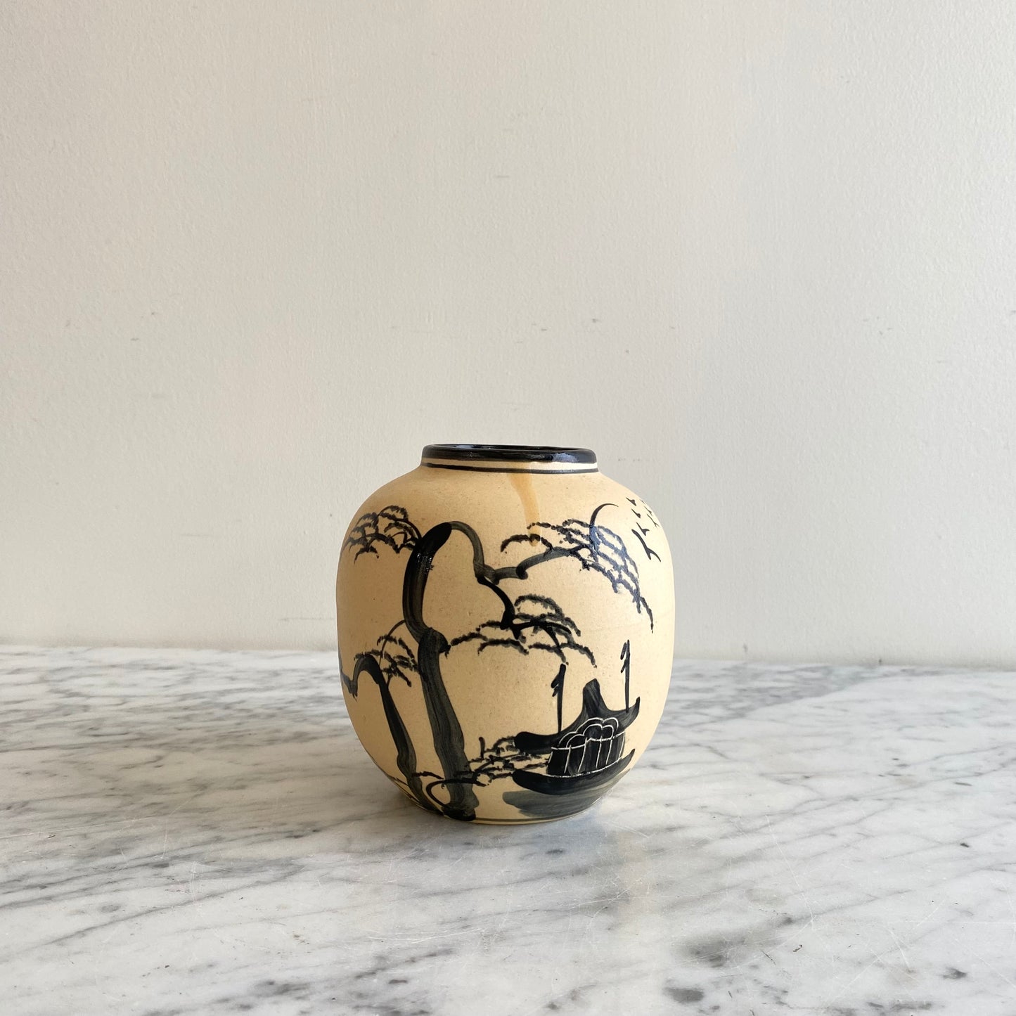 Vintage Japanese Pottery Vase