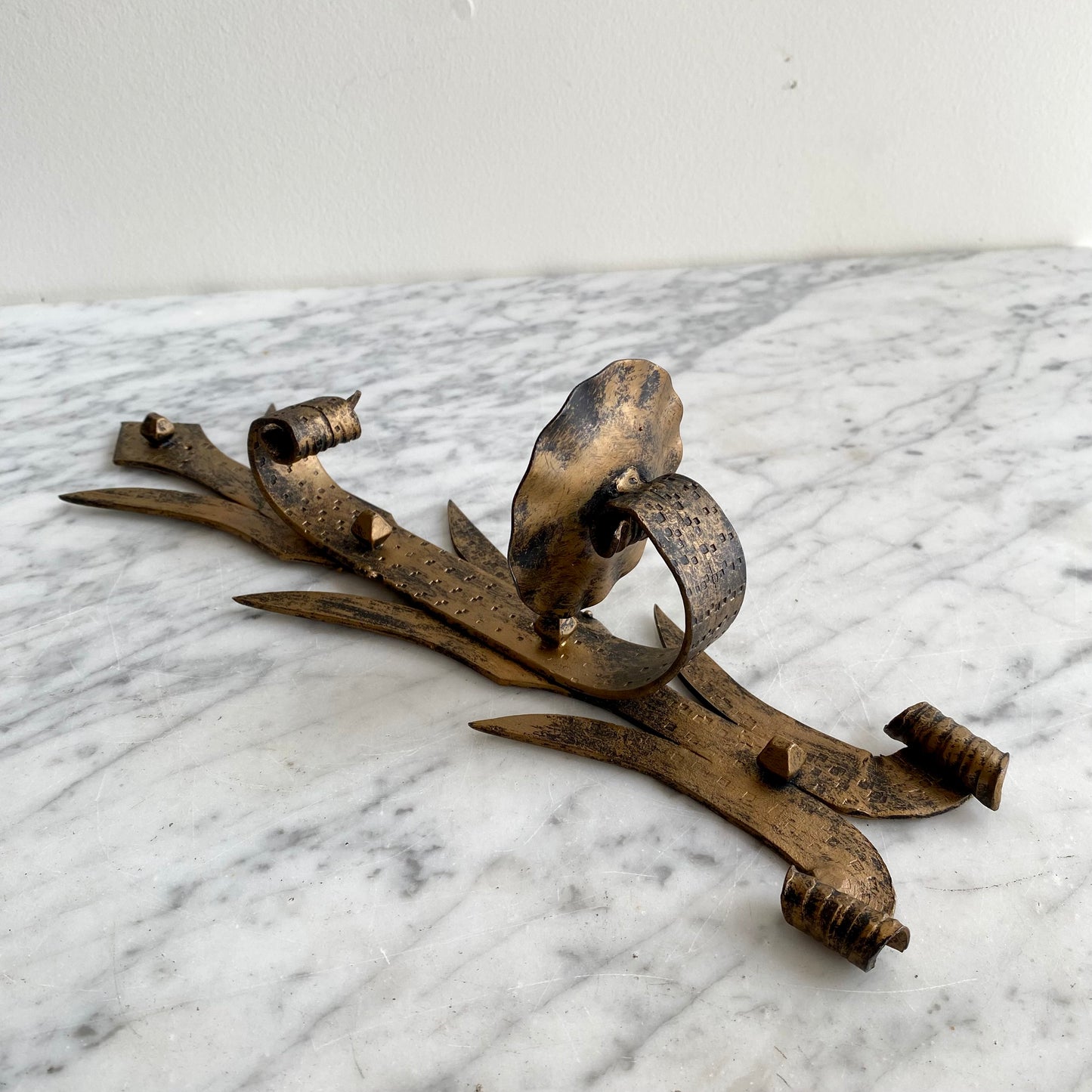 Vintage Spanish Iron Candle Wall Sconce