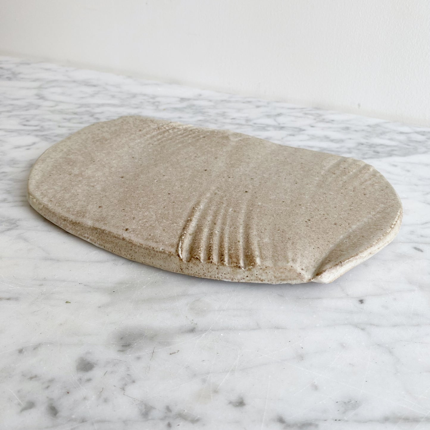 Found Stoneware "Slab" Tray