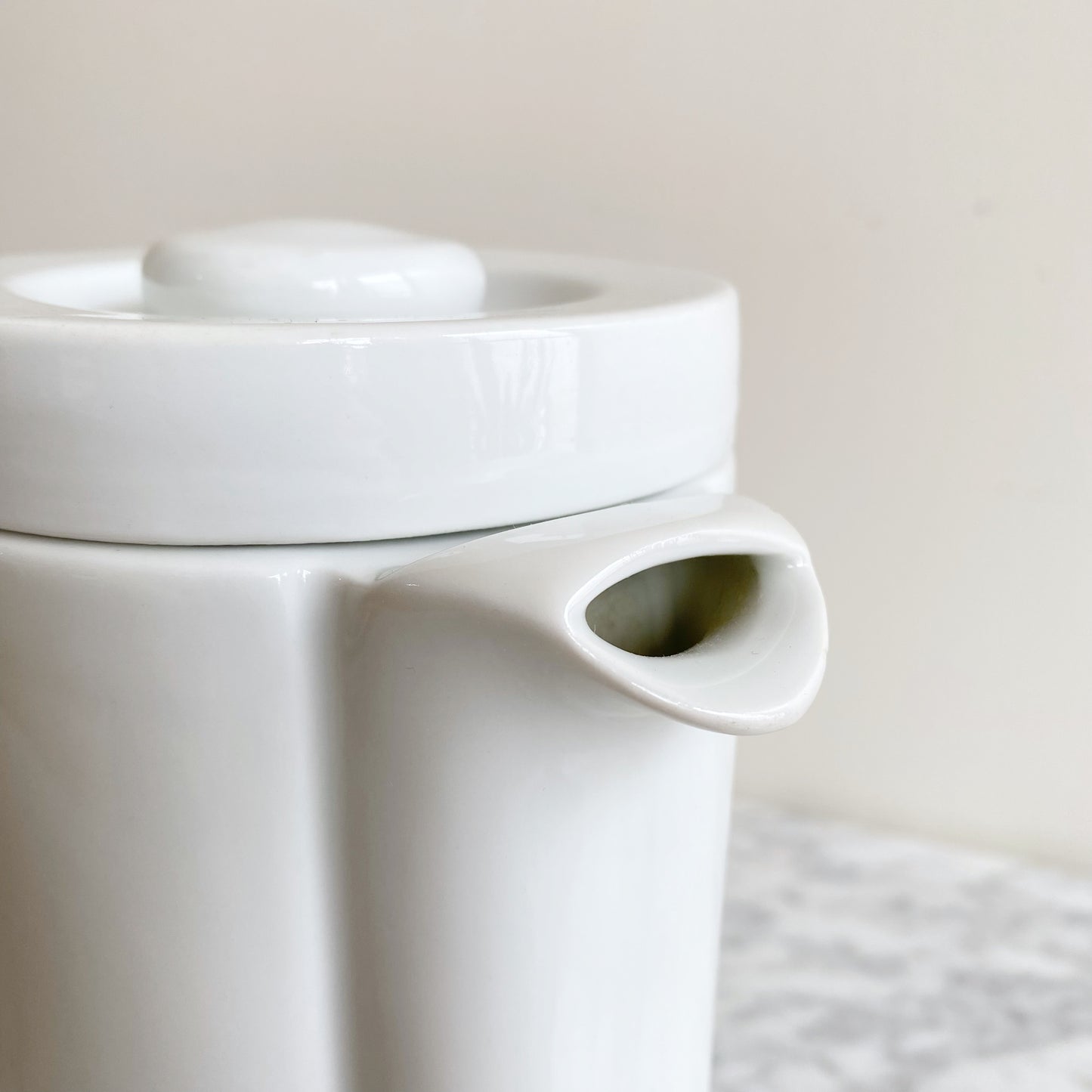 Vintage Minimalist Modern Porcelain Pitcher