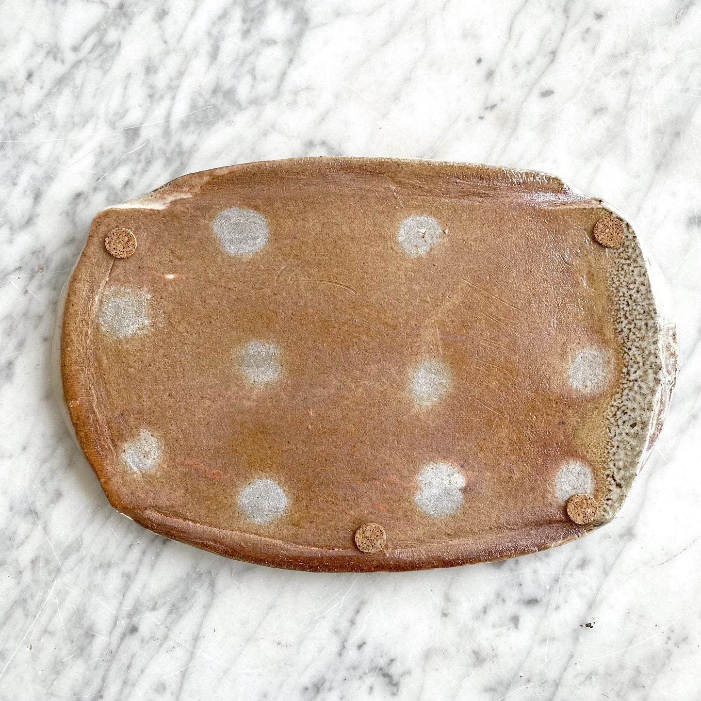 Found Stoneware "Slab" Tray