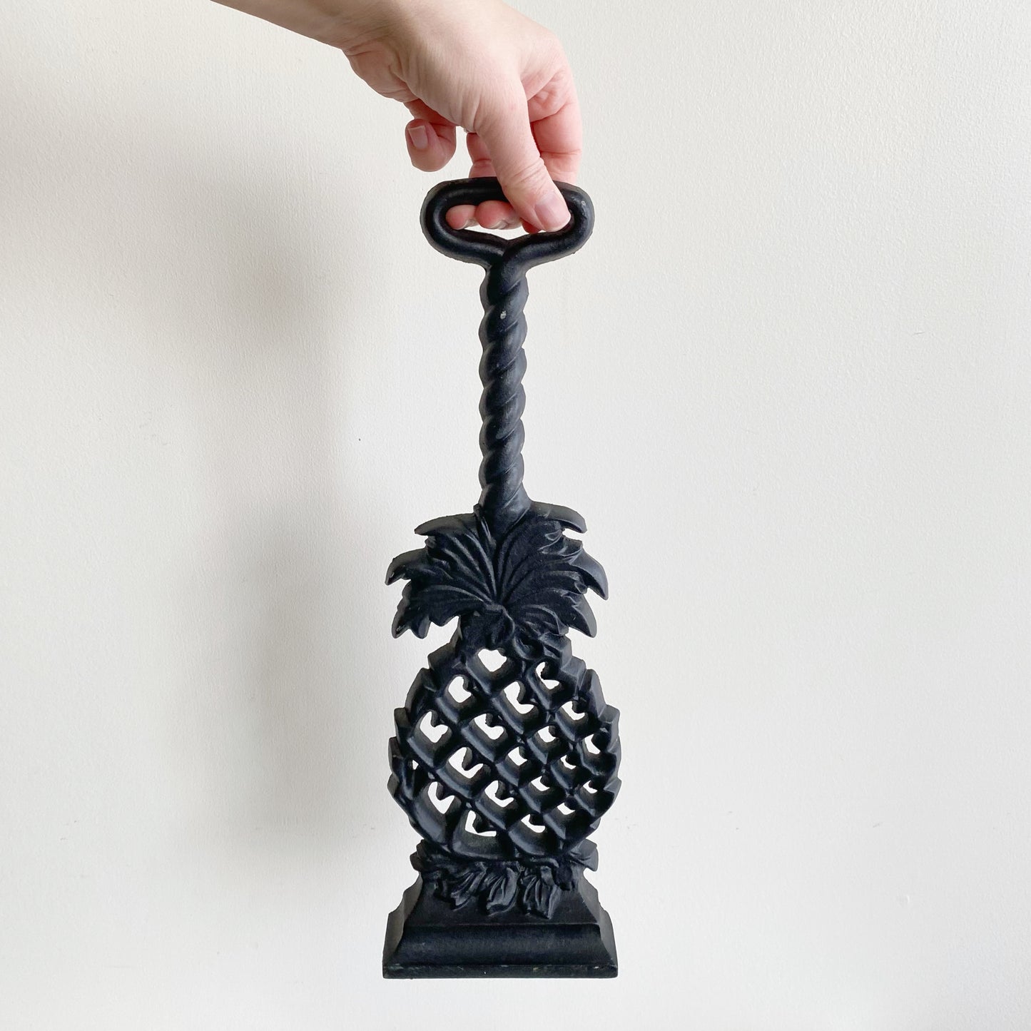 Vintage Cast Metal Pineapple Doorstop