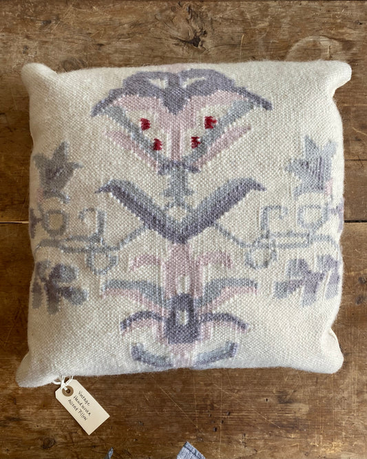Vintage Handwoven Accent Pillow