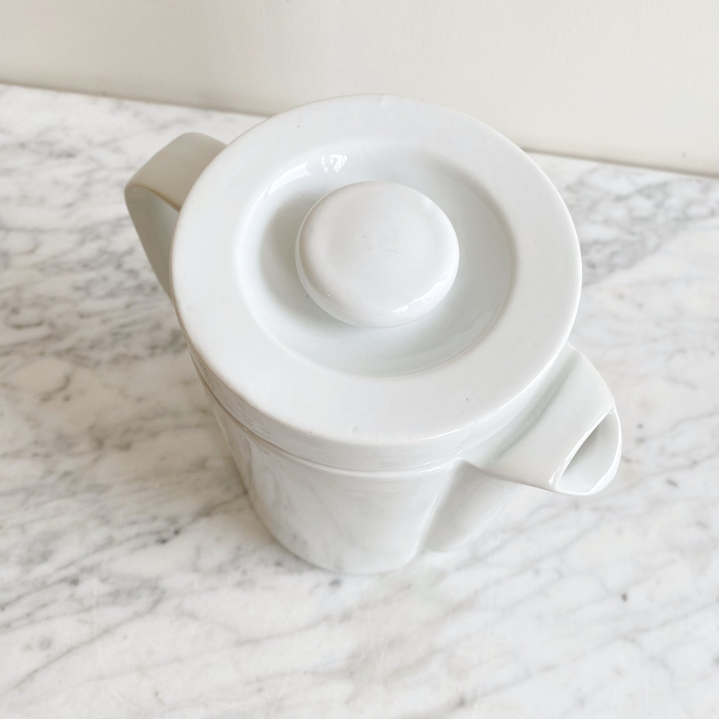 Vintage Minimalist Modern Porcelain Pitcher