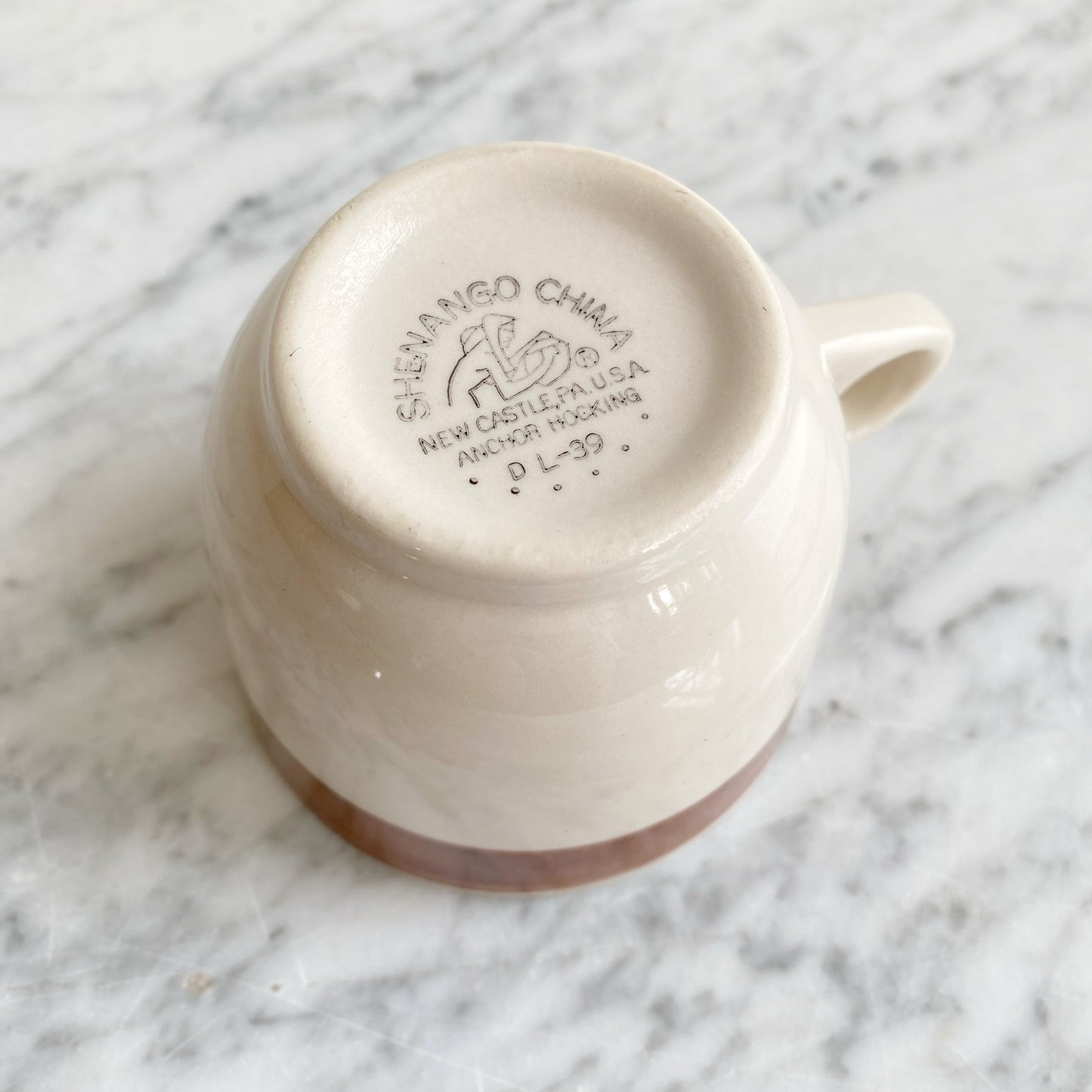 Vintage Striped Coffee Cup