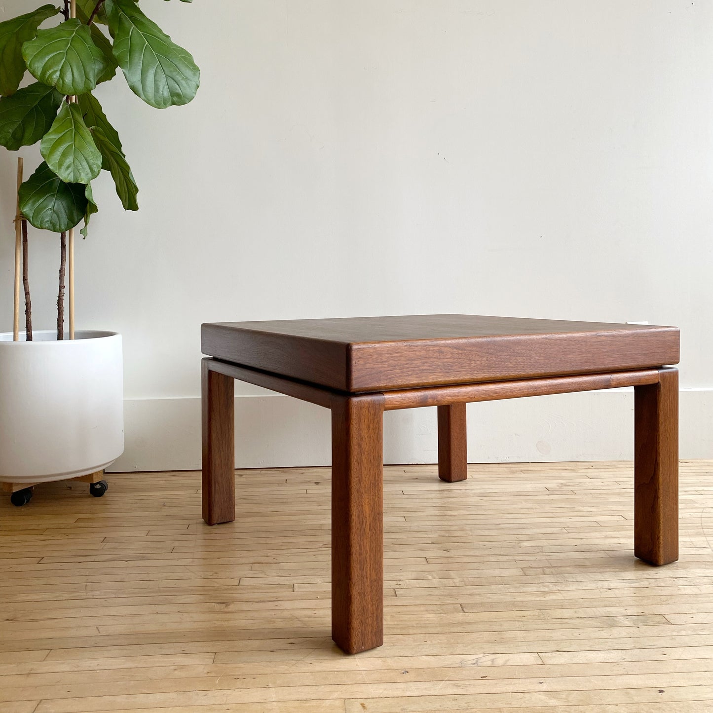 Vintage Chunky Walnut Coffee Table