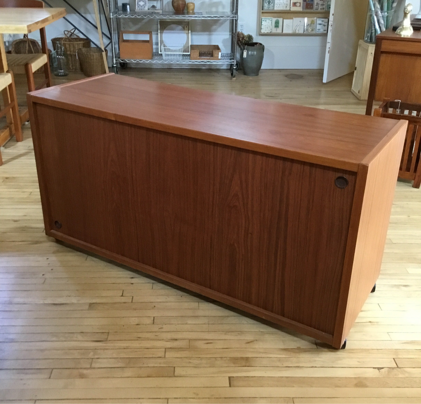 Vintage Teak Media Cabinet