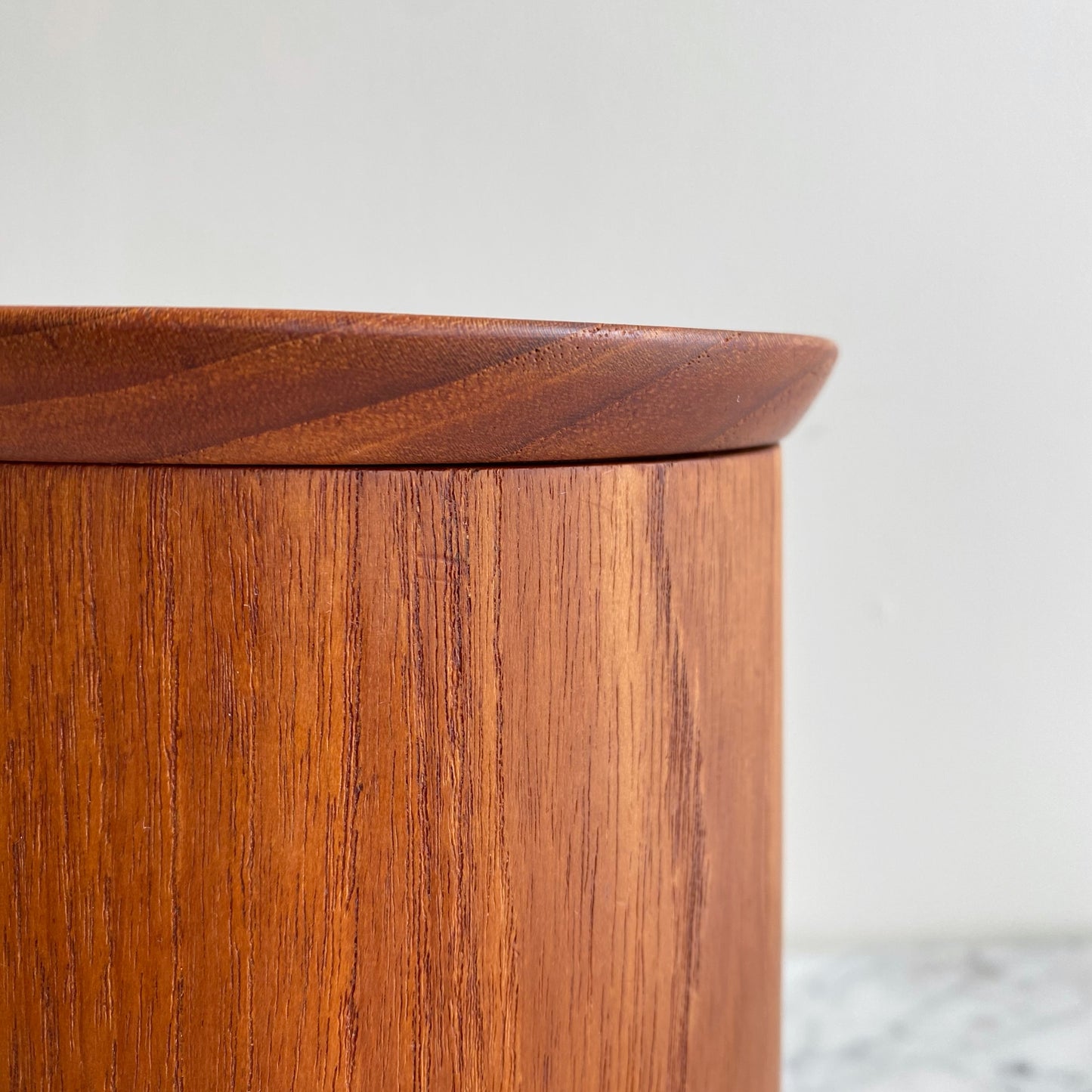 Set of 4 Vintage Mid-Century Teak Kitchen Containers