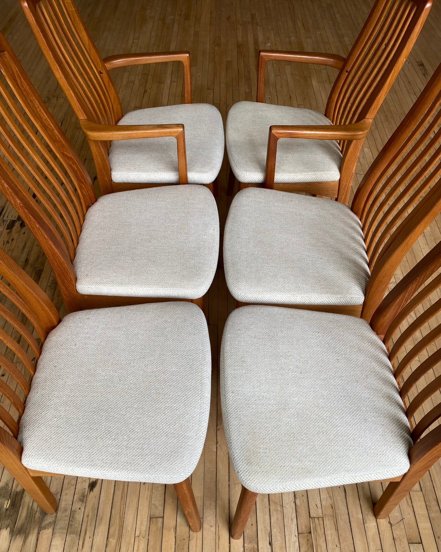 PENDING: S/6 Vintage Teak Dining Chairs by Benny Lindén Design
