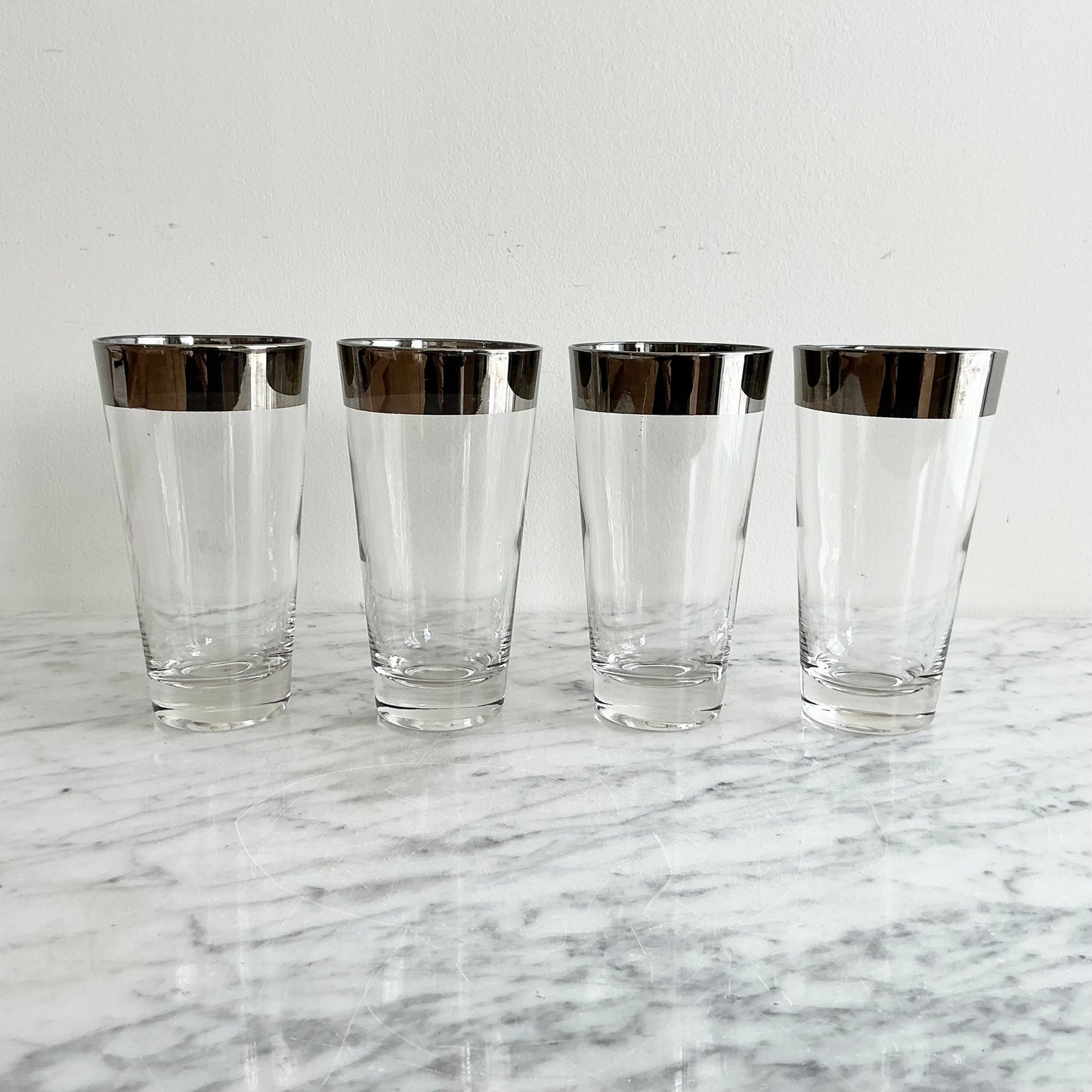 S/4 Vintage Silver Rimmed Glasses