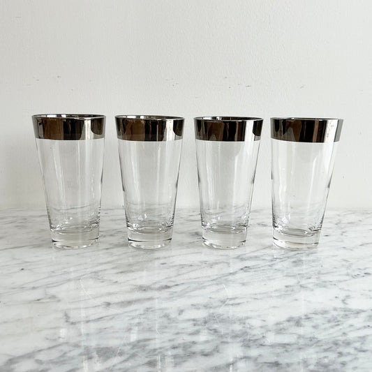 S/4 Vintage Silver Rimmed Glasses