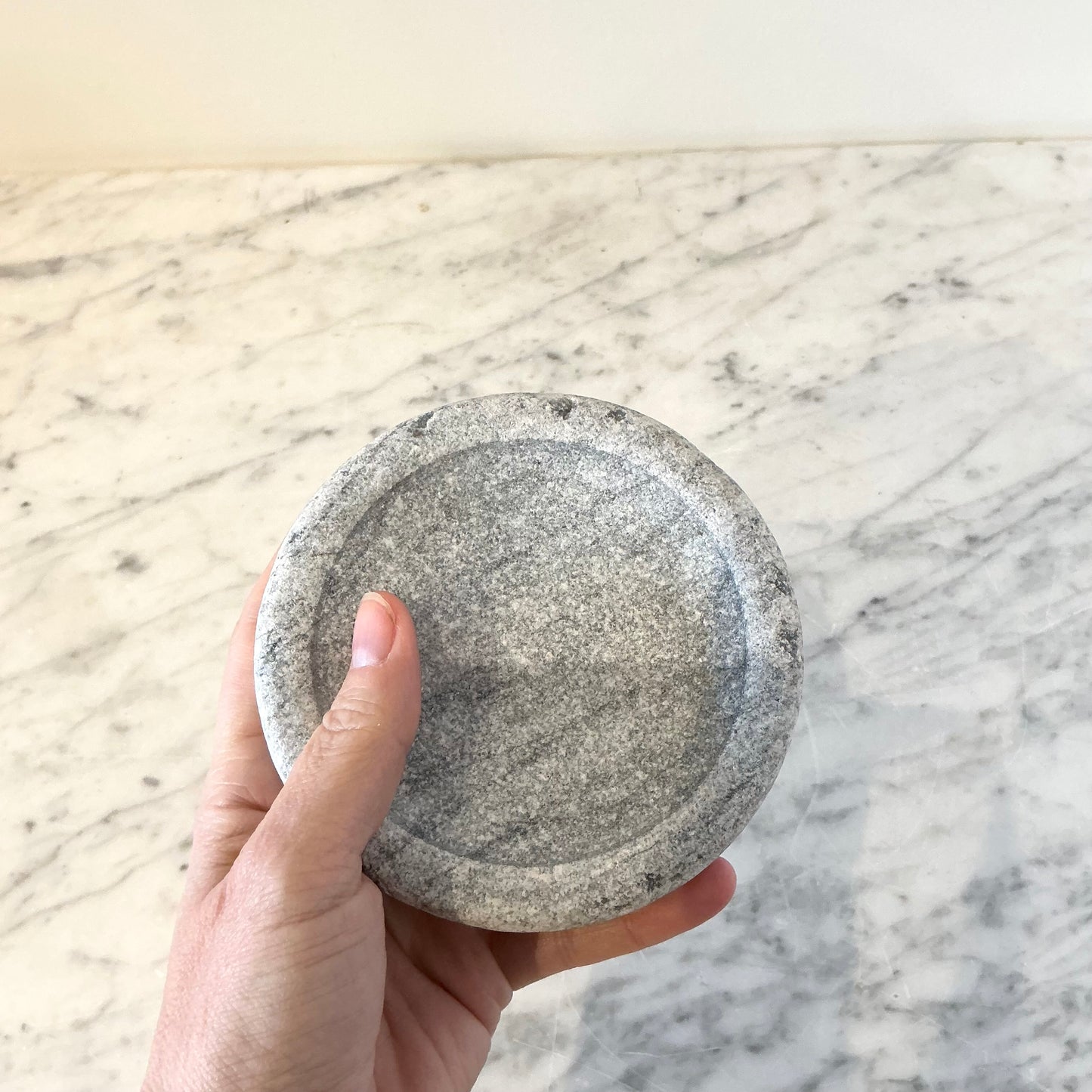 Found Gray Stone Trinket Dish