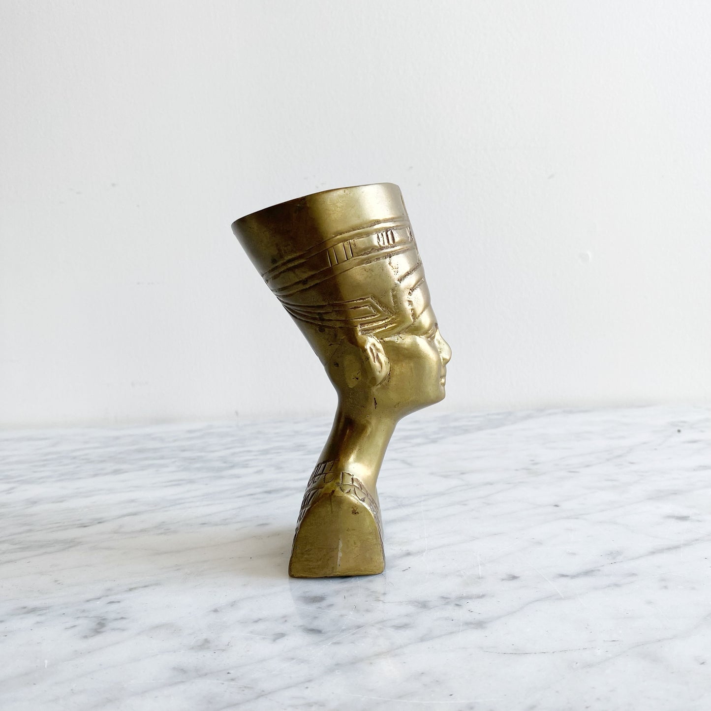 Vintage Brass Egyptian Bust
