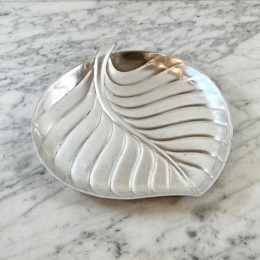 Vintage Silver Leaf Tray