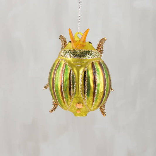 40% OFF: Glass Beetle Ornament