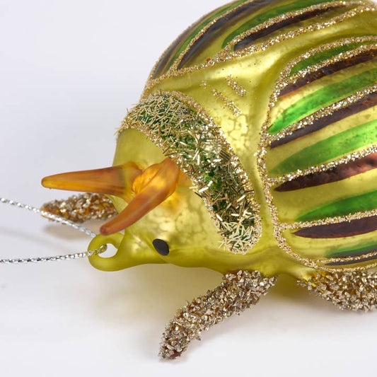 40% OFF: Glass Beetle Ornament