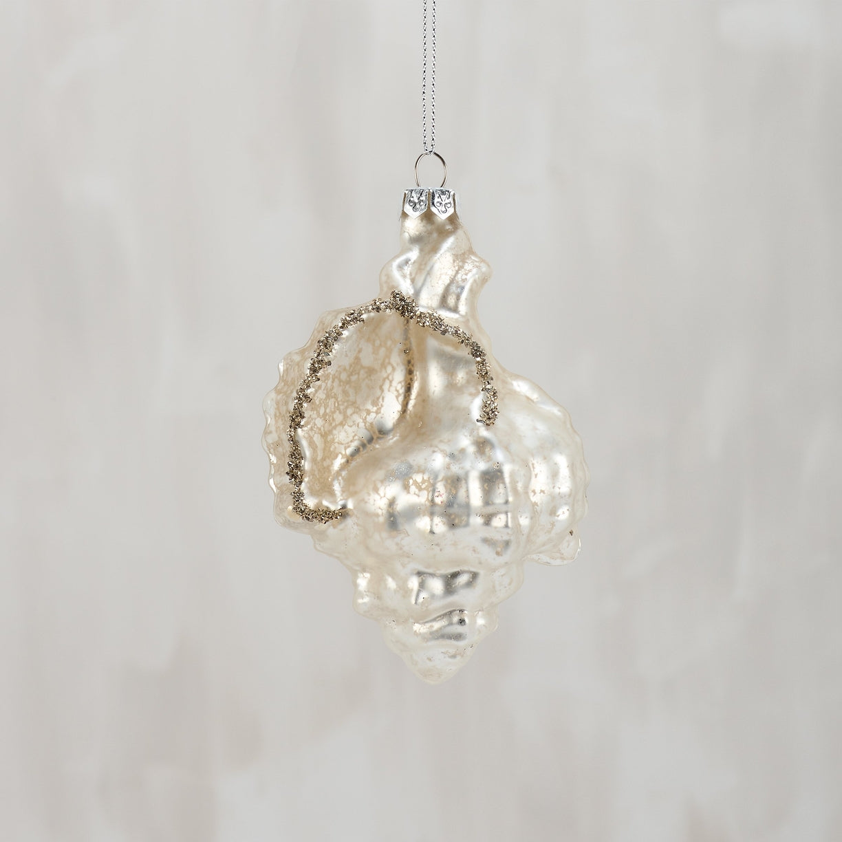 40% OFF: Glass Conch Shell Ornament