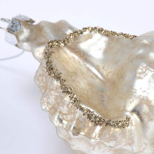 40% OFF: Glass Conch Shell Ornament