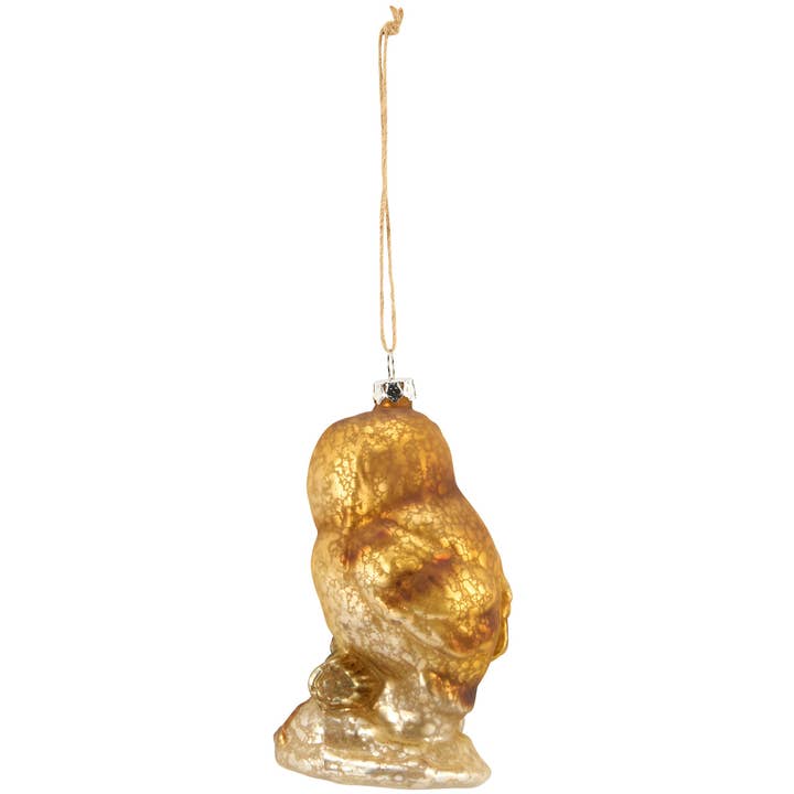 40% OFF: Glass Owl Ornament