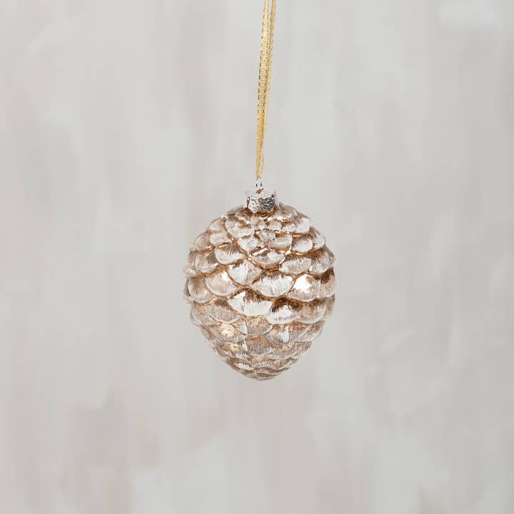 40% OFF: Glass Pinecone Ornament