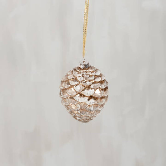 40% OFF: Glass Pinecone Ornament