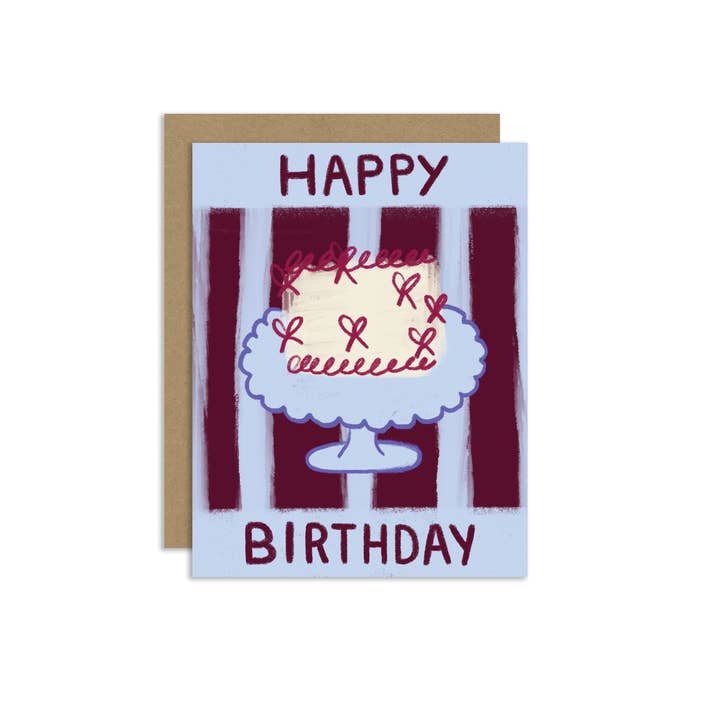 "Happy Birthday Cake" Greeting Card