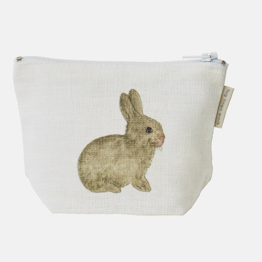 Isabelle Boinot Mini Pouch, Rabbit + Carrot