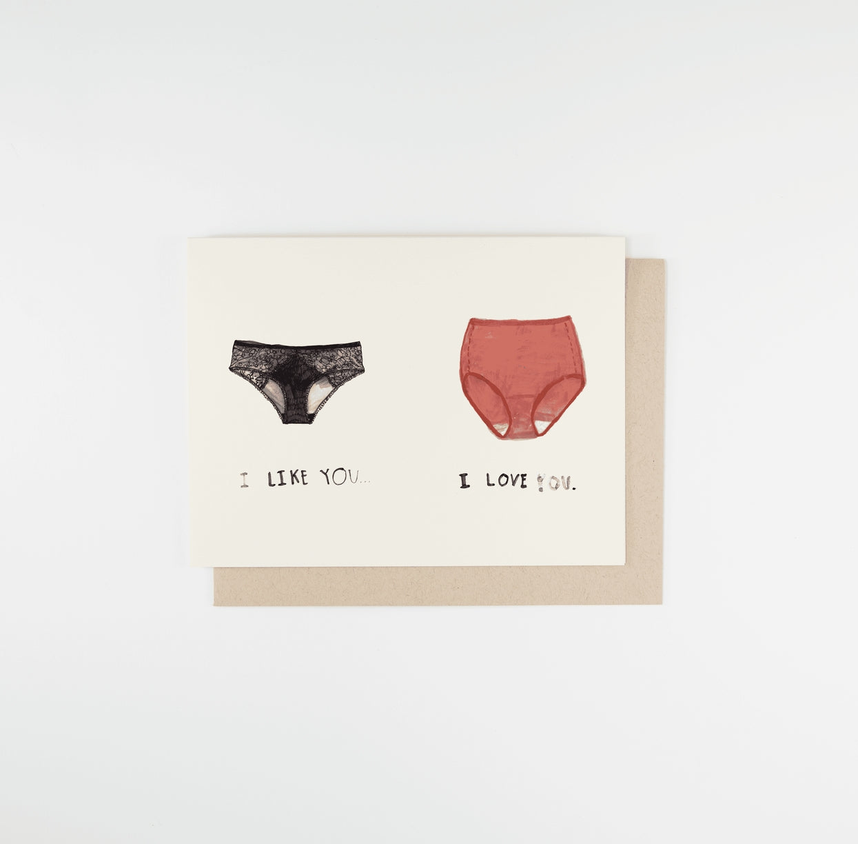 Card: I Like You, I Love You
